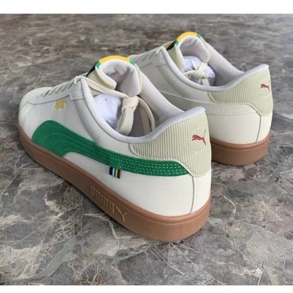 NWOB Puma Smash 3.0 Football24 Mens Trainers Alpine White Green Shoes 39614701 - Picture 8 of 12